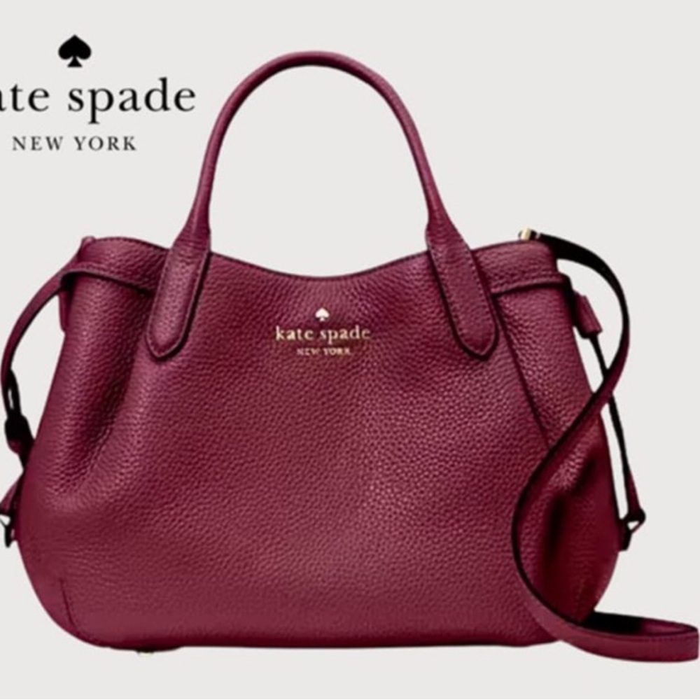 Kate Spade Satchel with Adjustable Strap and Gold Hardware